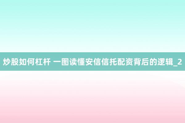炒股如何杠杆 一图读懂安信信托配资背后的逻辑_2